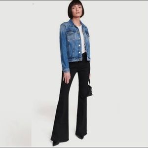 Frame Le Pixie High Flare Black Jeans Women’s 27